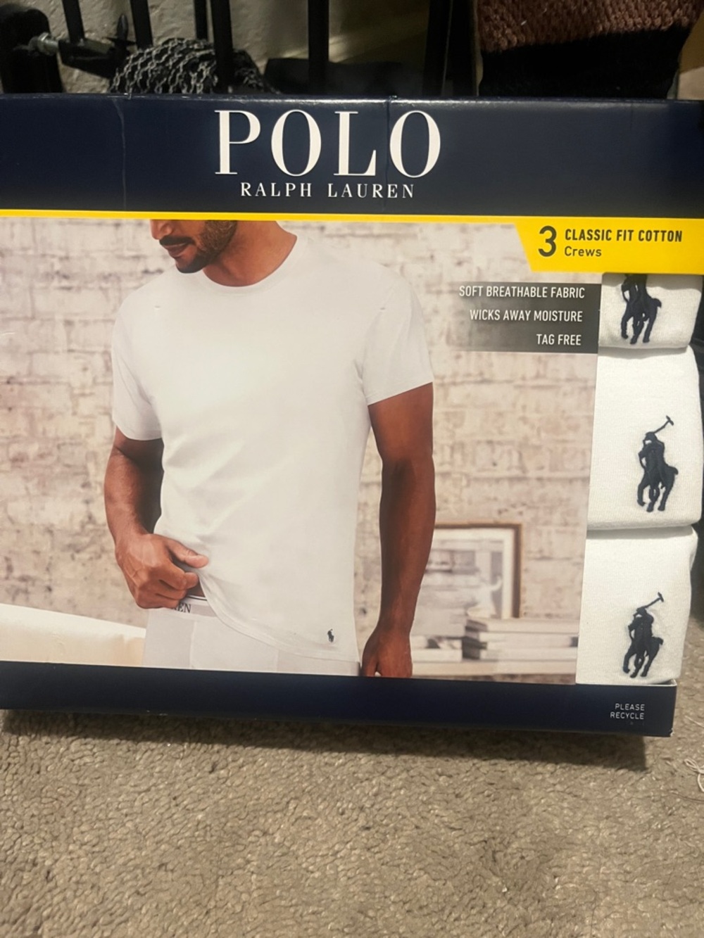 Polo by Ralph Lauren White Crew Neck Short Sleeve Tee - Pack